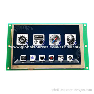 7-inch TFT LCD Module, Color, Brightness of 300cd/m, 800x480 Dots, Supports Management of Data Files